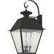 Mansfield 4 Light 28 inch Black Outdoor Wall Lantern
