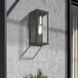 Gaffney 1 Light 11 inch Black with Brushed Nickel Finish Accents Outdoor Wall Lantern in Black with Brushed Nickel Accent, Medium