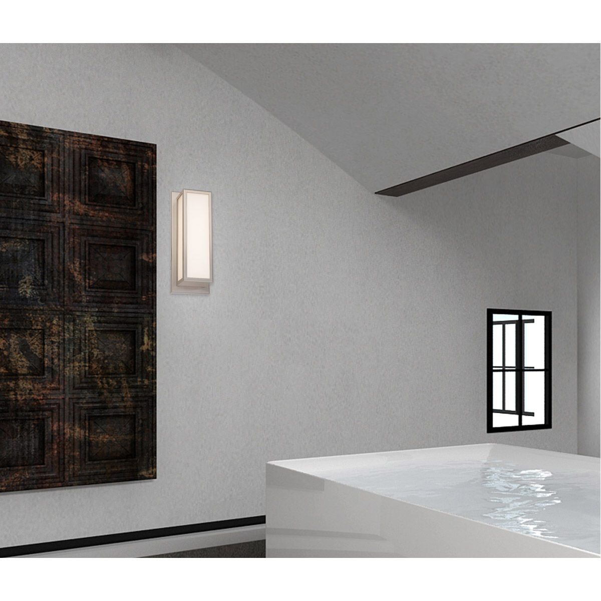 Sutter LED 12 inch Brushed Nickel ADA Bath Vanity Wall Light