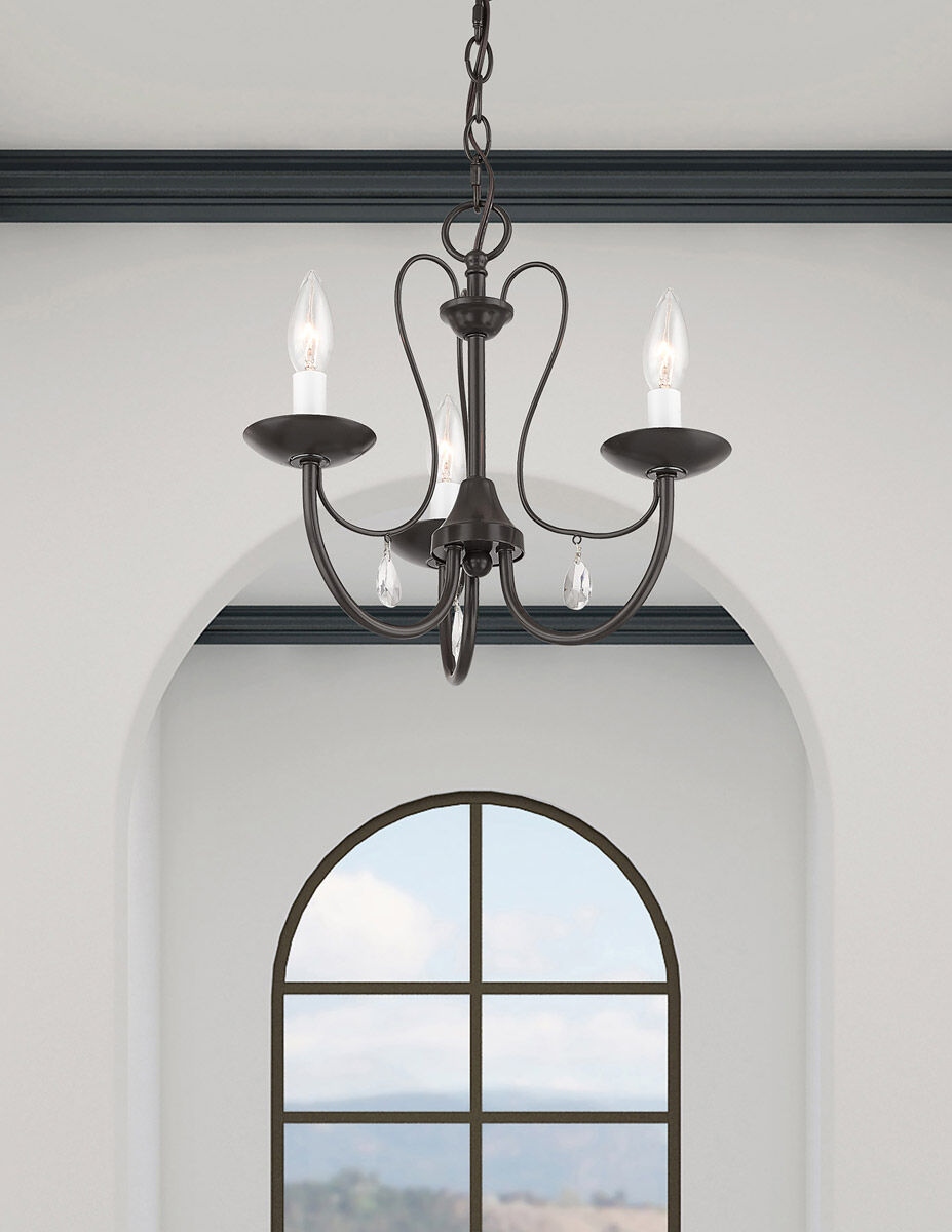 Mirabella 3 Light 14.5 inch English Bronze Chandelier Ceiling Light