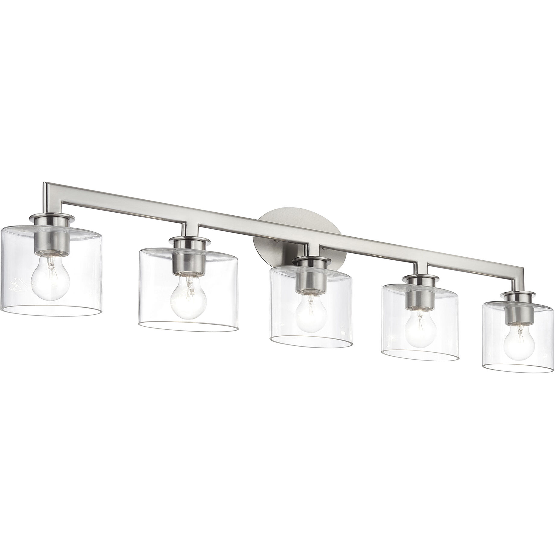 Bernardino 5 Light 44 inch Brushed Nickel Vanity Wall Sconce Wall Light