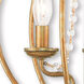 Arabella 3 Light 12 inch Antique Gold Leaf Convertible Chandelier/Semi-Flush Ceiling Light