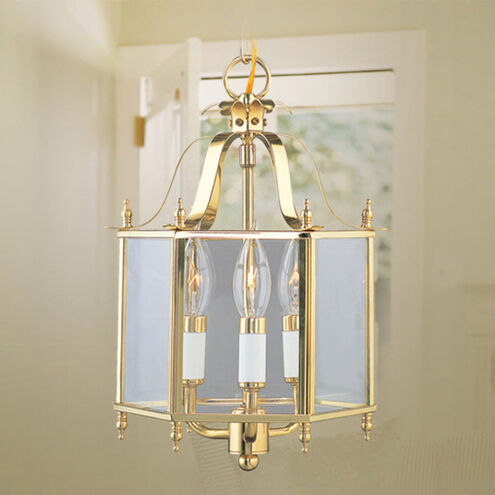 Livingston 3 Light 10 inch Polished Brass Convertible Mini Pendant/Ceiling Mount Ceiling Light