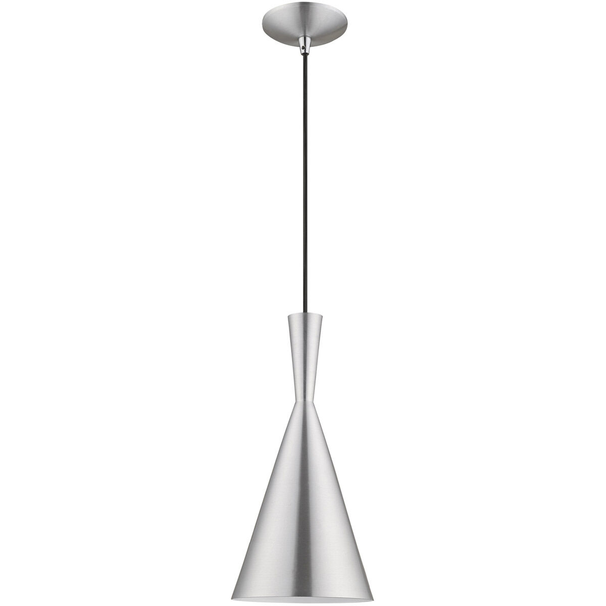 Allison 1 Light 7.25 inch Brushed Aluminum Mini Pendant Ceiling Light