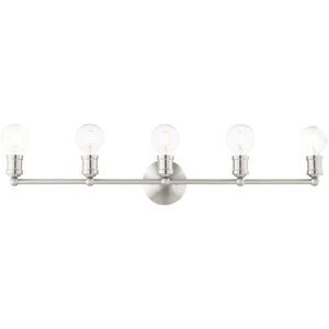 Lansdale 5 Light 34 inch Brushed Nickel Vanity Sconce Wall Light
