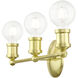 Lansdale 3 Light 20 inch Satin Brass Vanity Sconce Wall Light