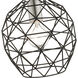 Geometrix 1 Light 8 inch Black Pendant Ceiling Light