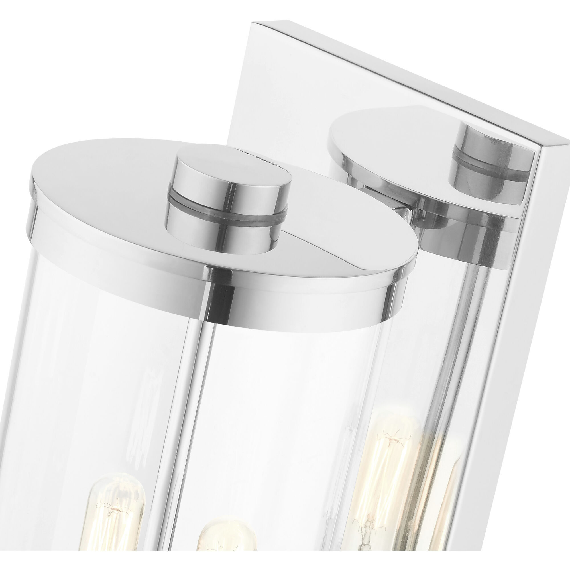 Hillcrest 2 Light 16 inch Polished Chrome Outdoor Wall Lantern