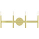 Copenhagen 4 Light 24 inch Satin Brass ADA Vanity Sconce Wall Light