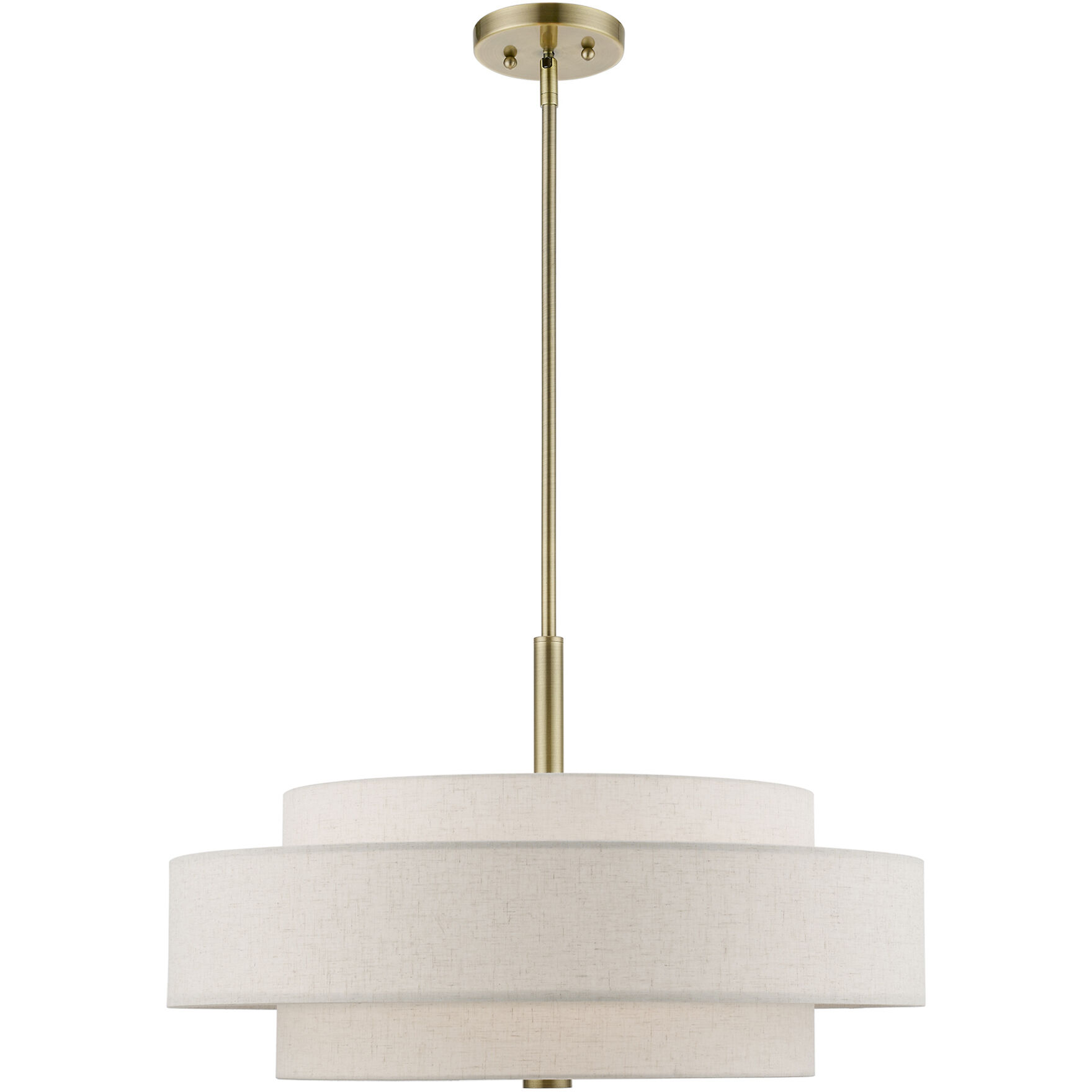 Monroe 5 Light 24 inch Antique Brass Pendant Chandelier Ceiling Light