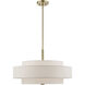 Monroe 5 Light 24 inch Antique Brass Pendant Chandelier Ceiling Light