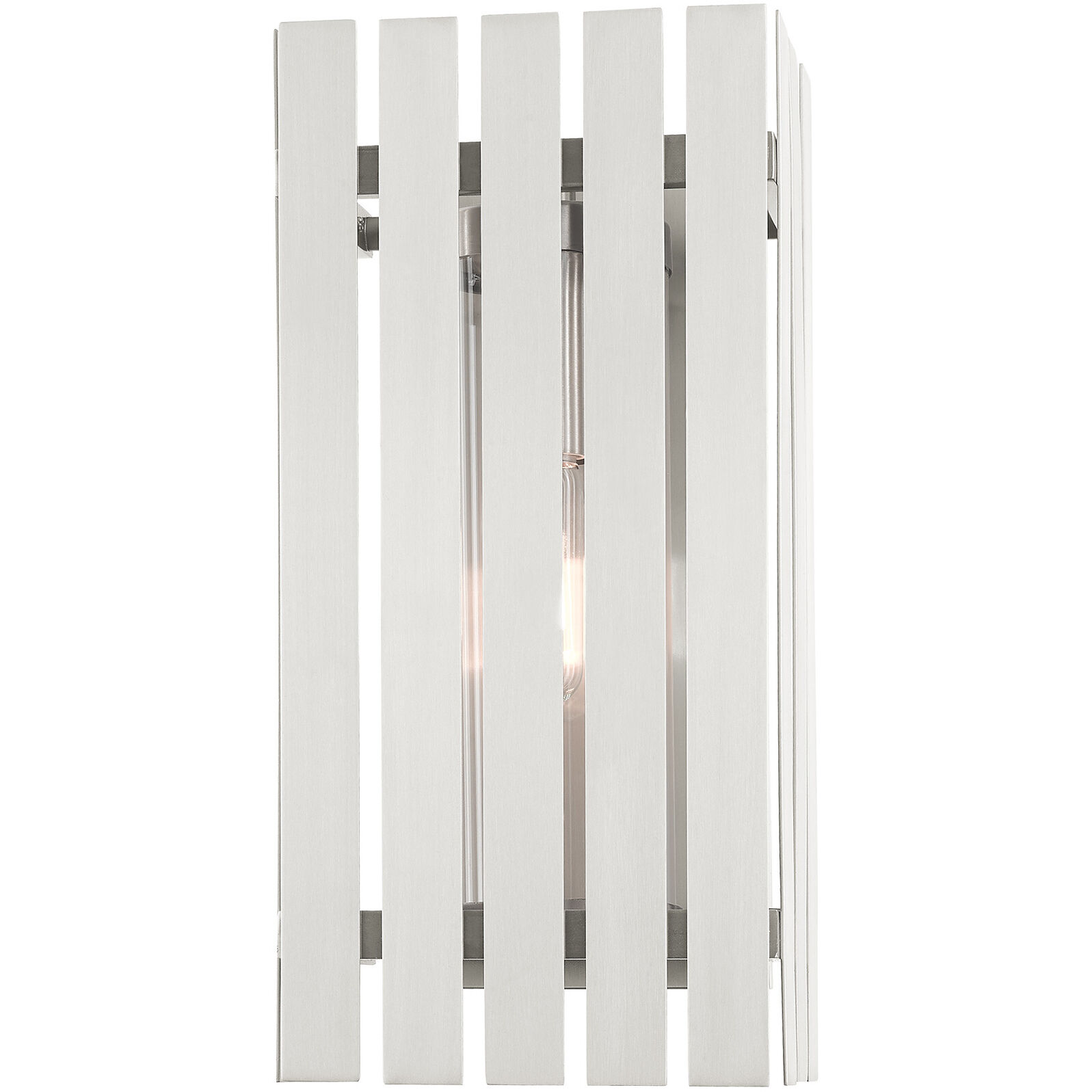 Greenwich 1 Light 17 inch Brushed Nickel Outdoor Wall Lantern