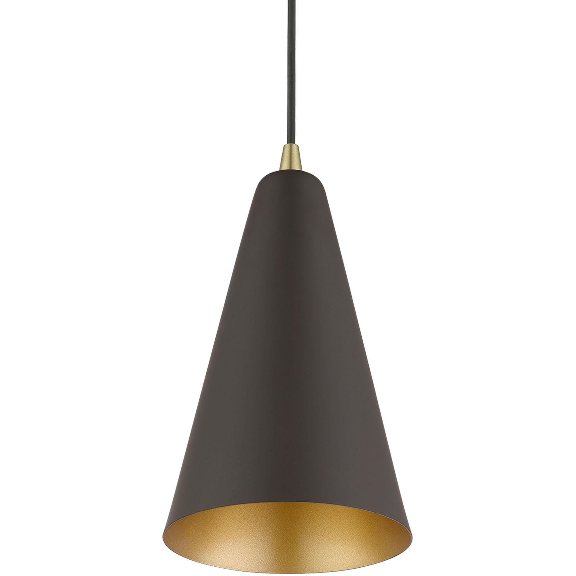 Dulce 1 Light 7.38 inch Bronze with Antique Brass Accents Mini Pendant Ceiling Light