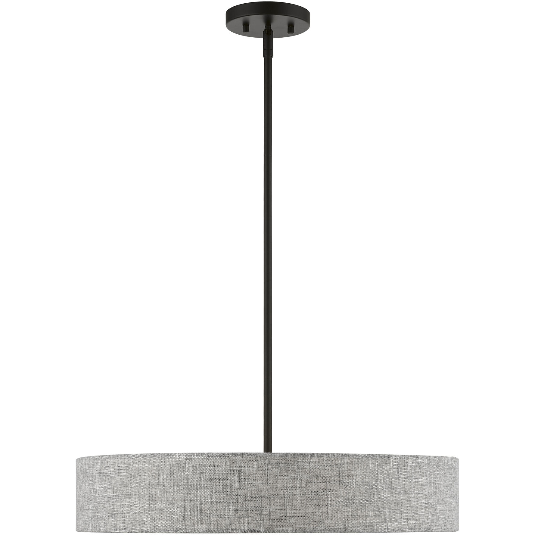 Elmhurst 4 Light 22 inch Black Pendant Ceiling Light, Medium, Drum