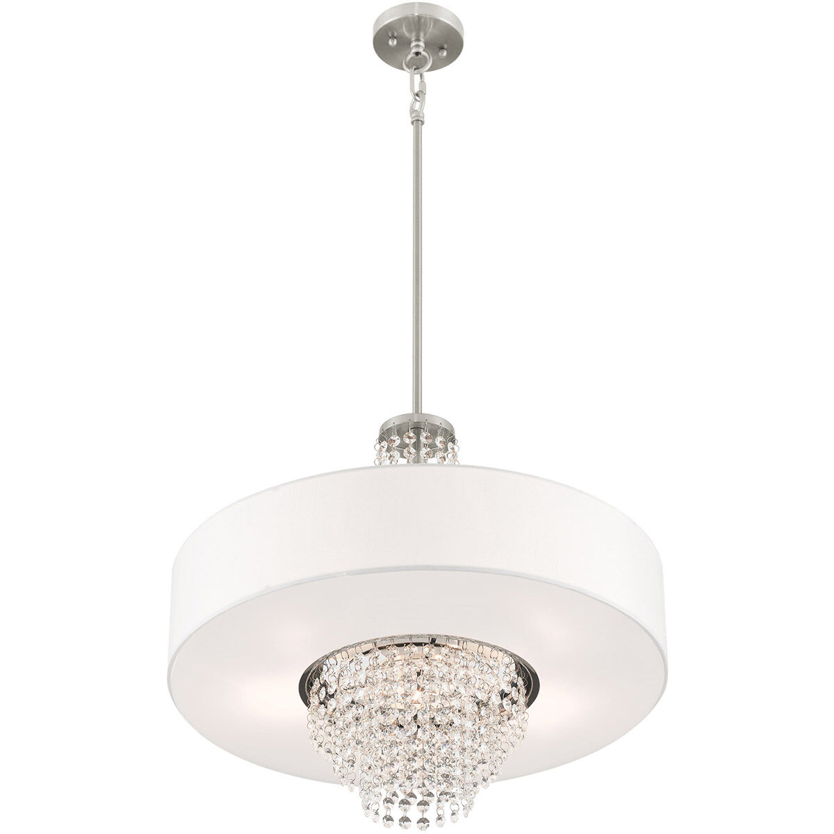 Carlisle 5 Light 22 inch Brushed Nickel Chandelier Ceiling Light