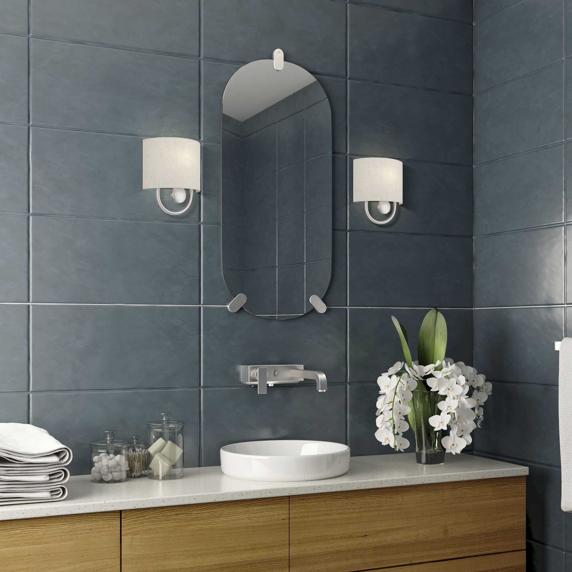 Stratton 1 Light 9 inch Brushed Nickel ADA Wall Sconce Wall Light