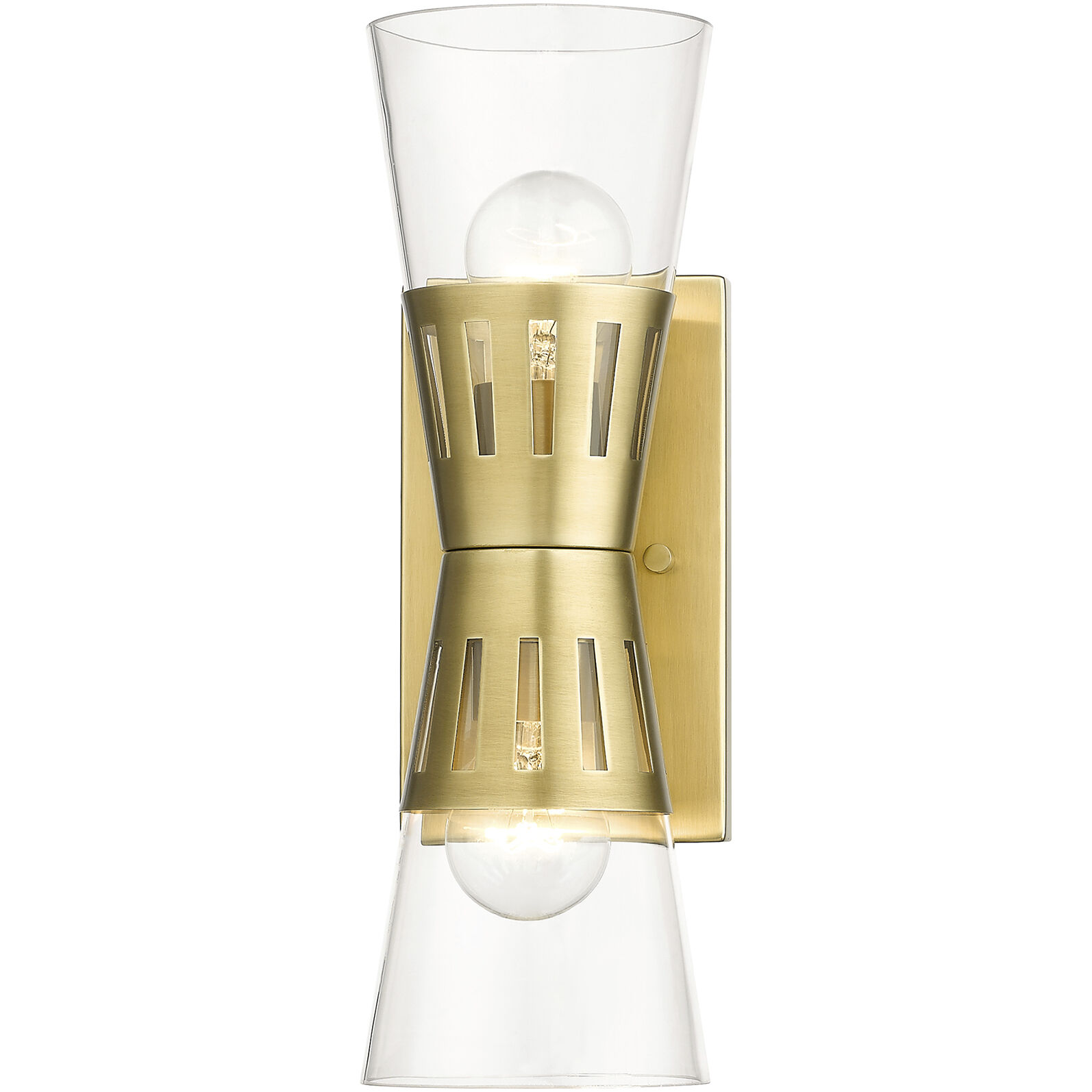 Bennington 2 Light 14.25 inch Natural Brass Sconce Wall Light