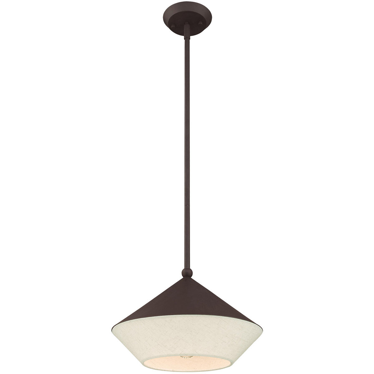 Stockholm 1 Light 13 inch Bronze Mini Pendant Ceiling Light
