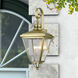 Adams 4 Light 14.25 inch Antique Brass with Brushed Nickel Finish Cluster Outdoor Extra Large Wall Lantern Wall Light