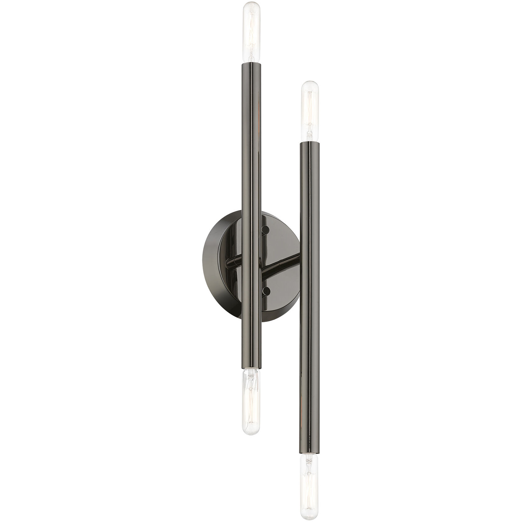 Soho 4 Light 5 inch Black Chrome ADA Sconce Wall Light