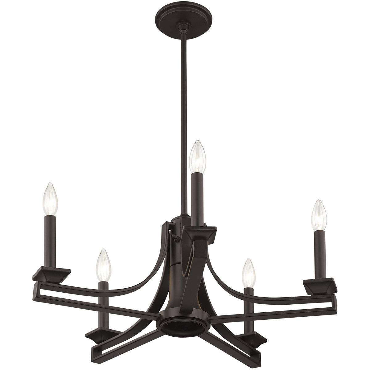 Trumbull 6 Light 24 inch Bronze Chandelier Ceiling Light