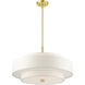 Meridian 5 Light 24 inch Satin Brass Chandelier Ceiling Light