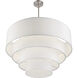 Manorwood 8 Light 35 inch Brushed Nickel Pendant Chandelier Ceiling Light