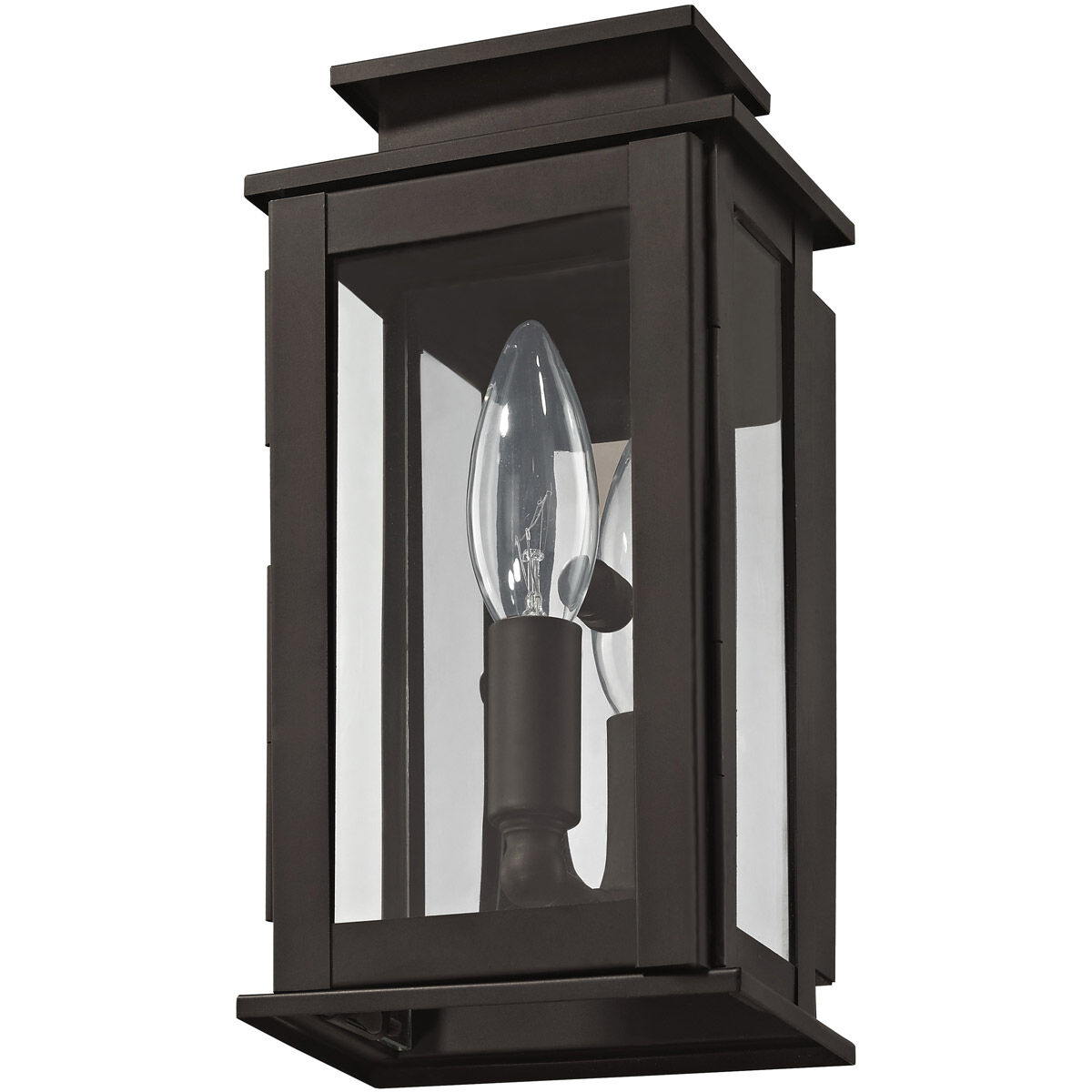 Princeton 1 Light 9 inch Bronze Outdoor Wall Lantern