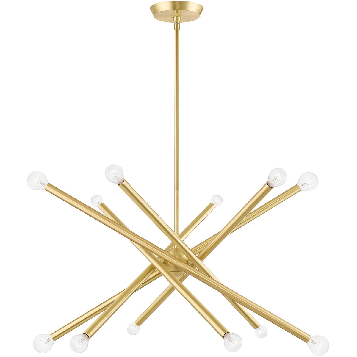 Soho 12 Light 28 inch Satin Brass Chandelier Ceiling Light