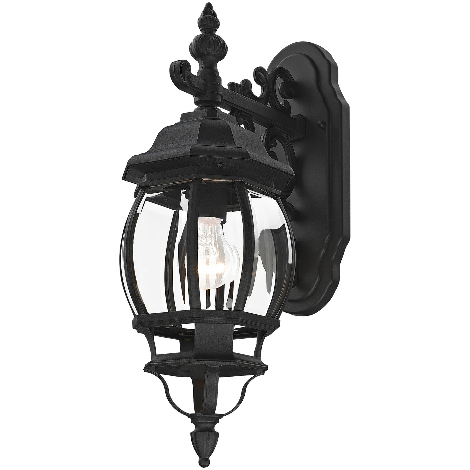 Frontenac 1 Light 19 inch Textured Black Outdoor  Wall Lantern