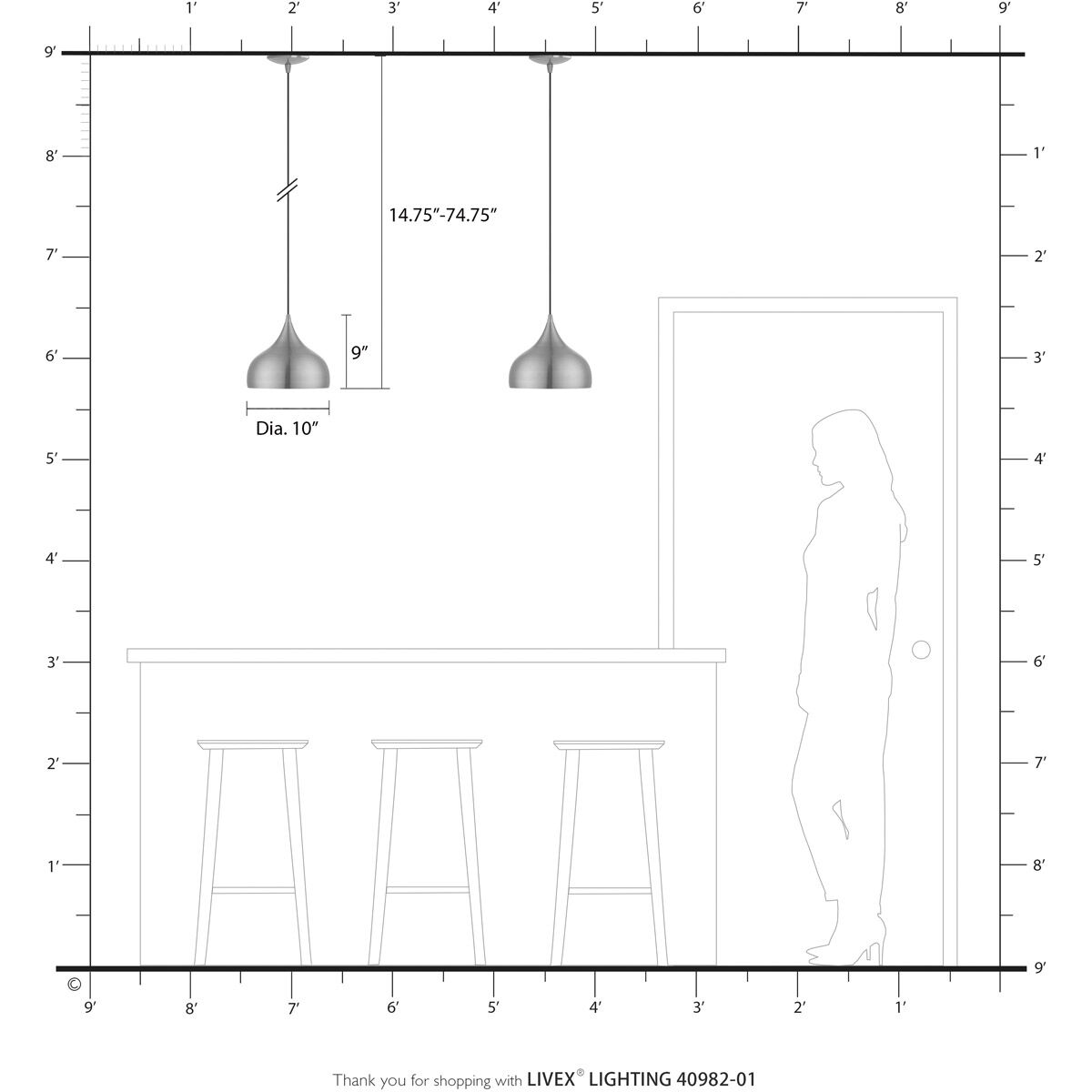 Amador 1 Light 10 inch Antique Brass Pendant Ceiling Light