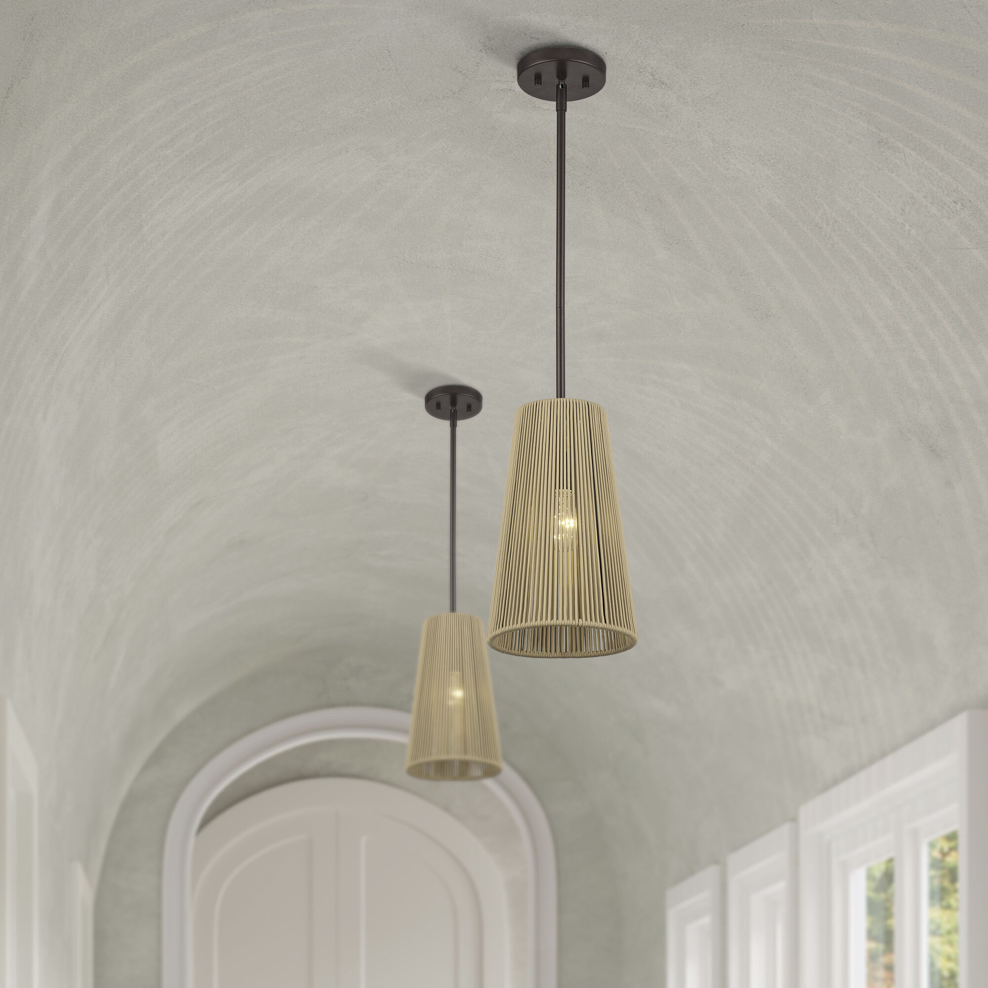 Florell 1 Light 8 inch English Bronze Pendant Ceiling Light
