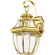 Monterey 1 Light 13 inch Polished Brass Outdoor Wall Lantern