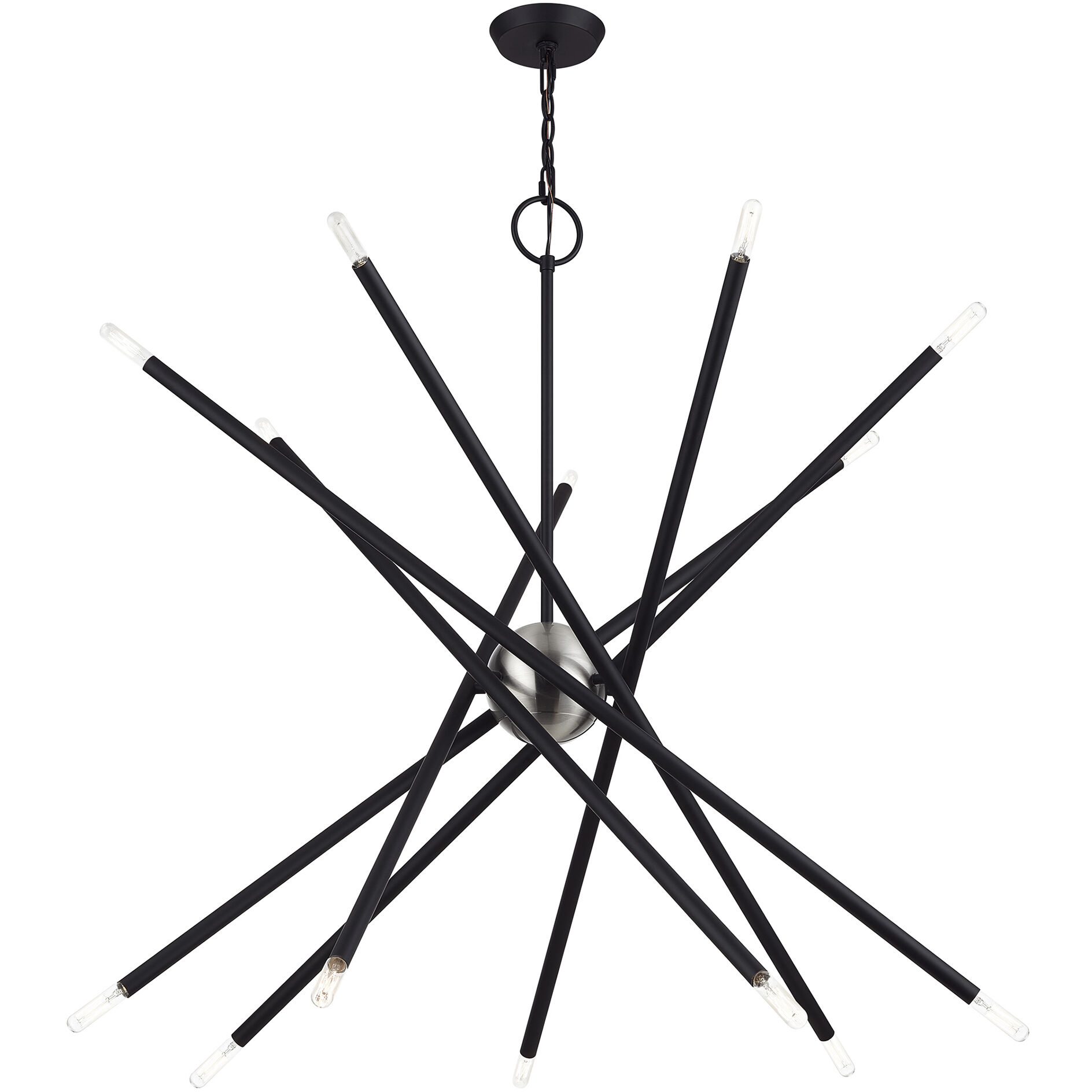 Soho 14 Light 40 inch Black Foyer Chandelier Ceiling Light