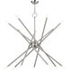 Soho 14 Light 40 inch Brushed Nickel Foyer Chandelier Ceiling Light