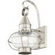 Newburyport 1 Light 14.75 inch Brushed Nickel Outdoor Wall Lantern