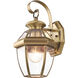 Monterey 1 Light 13 inch Antique Brass Outdoor Wall Lantern