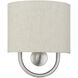 Stratton 1 Light 9 inch Brushed Nickel ADA Wall Sconce Wall Light