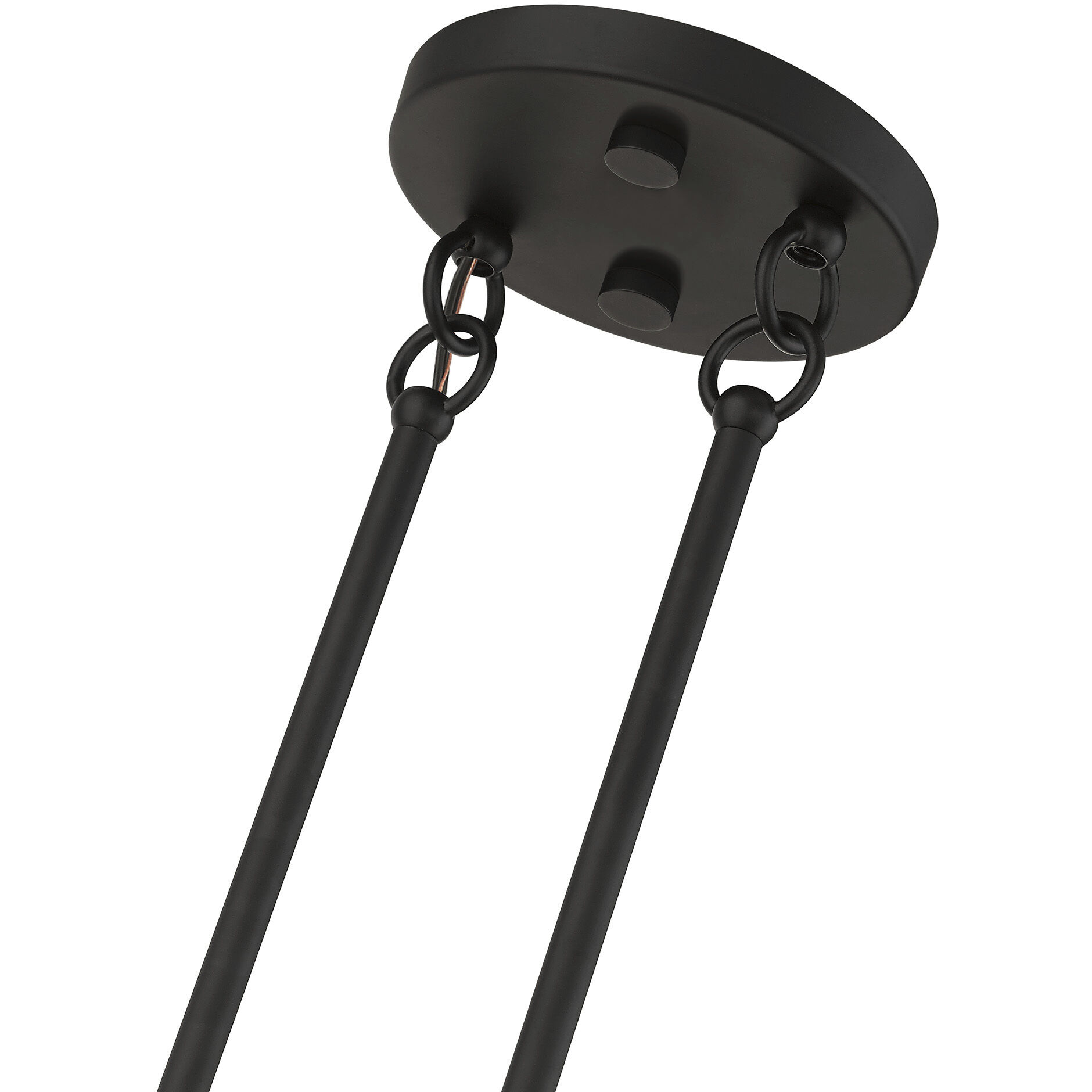 Bannister 8 Light 42 inch Black with Brushed Nickel Accents Linear Chandelier Ceiling Light, Large