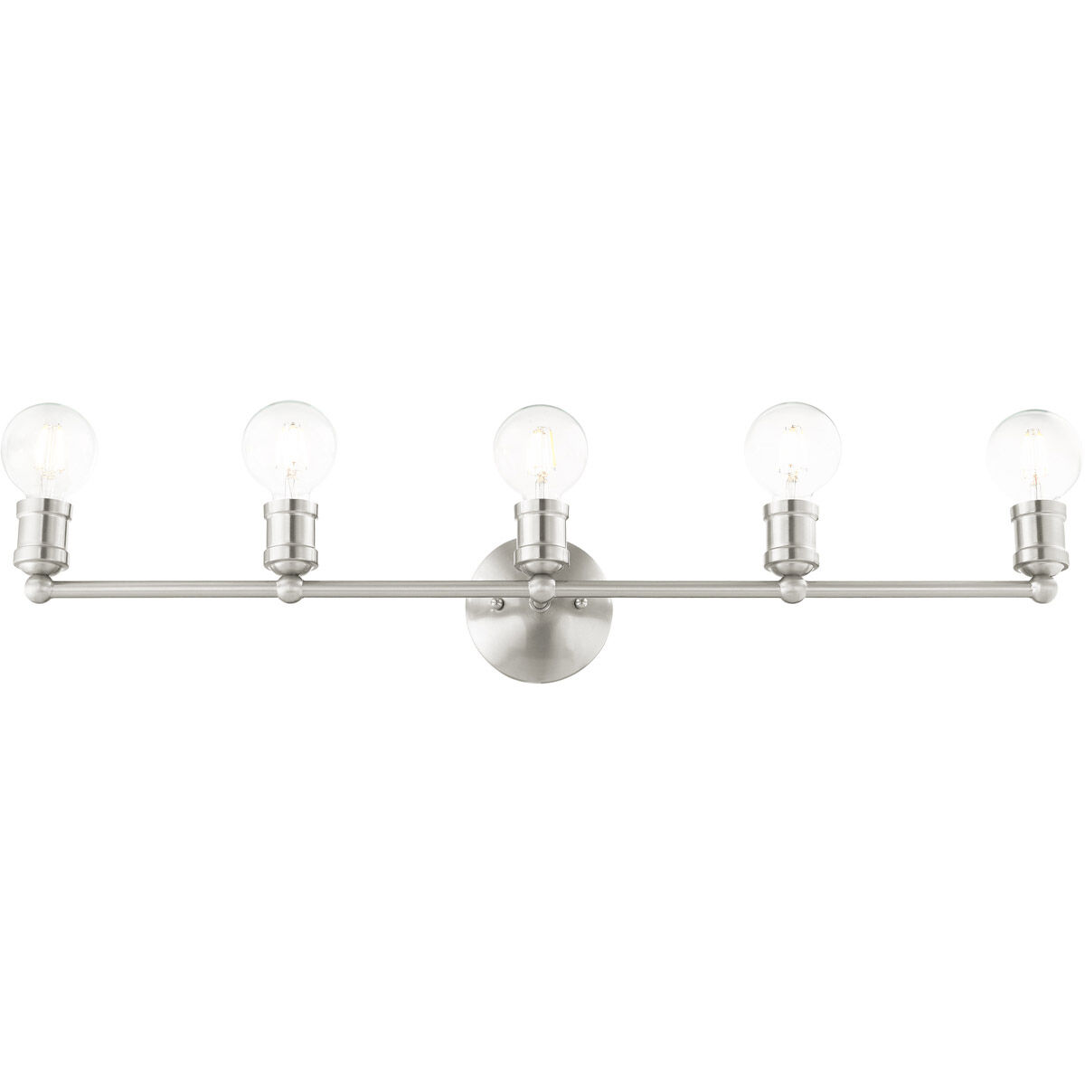 Lansdale 5 Light 34 inch Brushed Nickel Vanity Sconce Wall Light