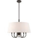 Belclaire 6 Light 24 inch English Bronze Pendant Chandelier Ceiling Light