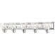 Birmingham 5 Light 36 inch Polished Chrome Vanity Sconce Wall Light