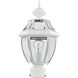 Monterey 1 Light 17 inch White Outdoor Post Top Lantern
