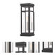 Hopewell 1 Light 15 inch Black Outdoor Wall Lantern