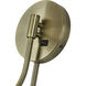 Manorwood 17.5 inch 60 watt Antique Brass Swing Arm Wall Lamp Wall Light