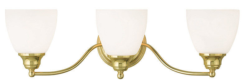 Somerville 3 Light 23 inch Polished Brass Bath Vanity Wall Light