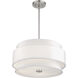 Fontana 4 Light 18 inch Brushed Nickel Pendant Chandelier Ceiling Light