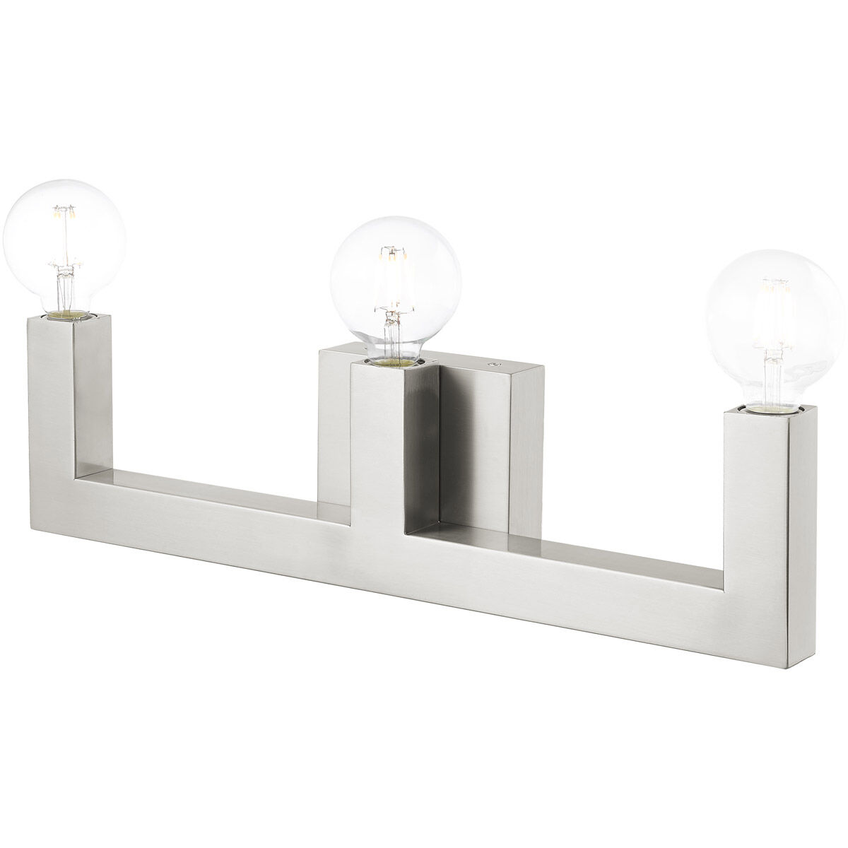 Solna 3 Light 22 inch Brushed Nickel Vanity Sconce Wall Light