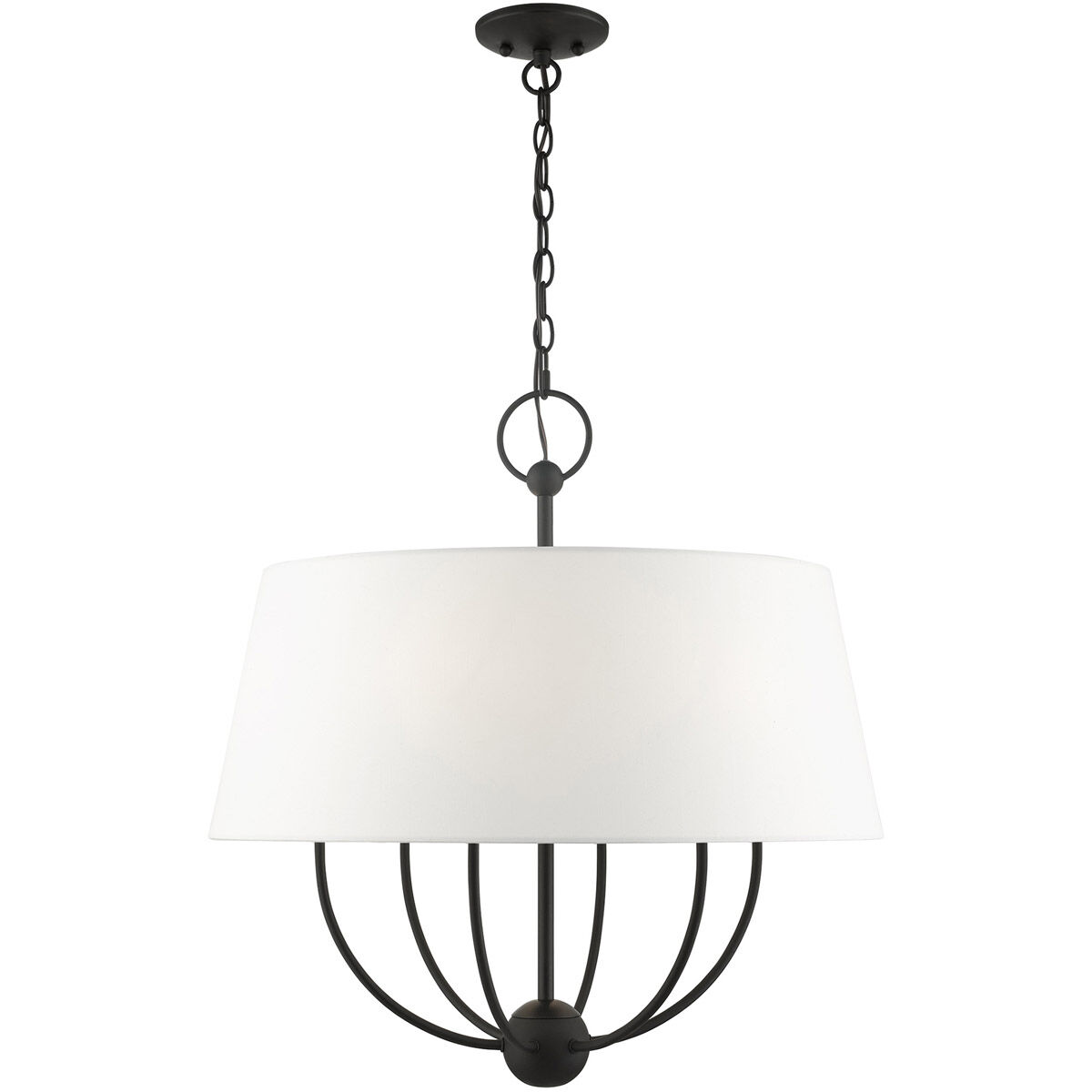 Ridgecrest 6 Light 24 inch Black Pendant Chandelier Ceiling Light