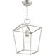 Devone 1 Light 10 inch Brushed Nickel Convertible Semi Flush/Lantern Ceiling Light